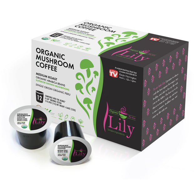 Organic Medium Roast Mushroom Coffee K Cups